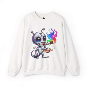 Stoned Alien Galaxy Crewneck Sweatshirt